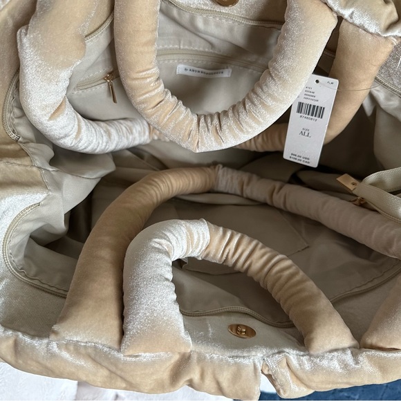 Anthropologie Velvet Puffer Tote - Picture 4 of 8